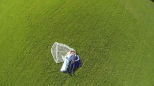 Foto da drone estratto da video matrimonio